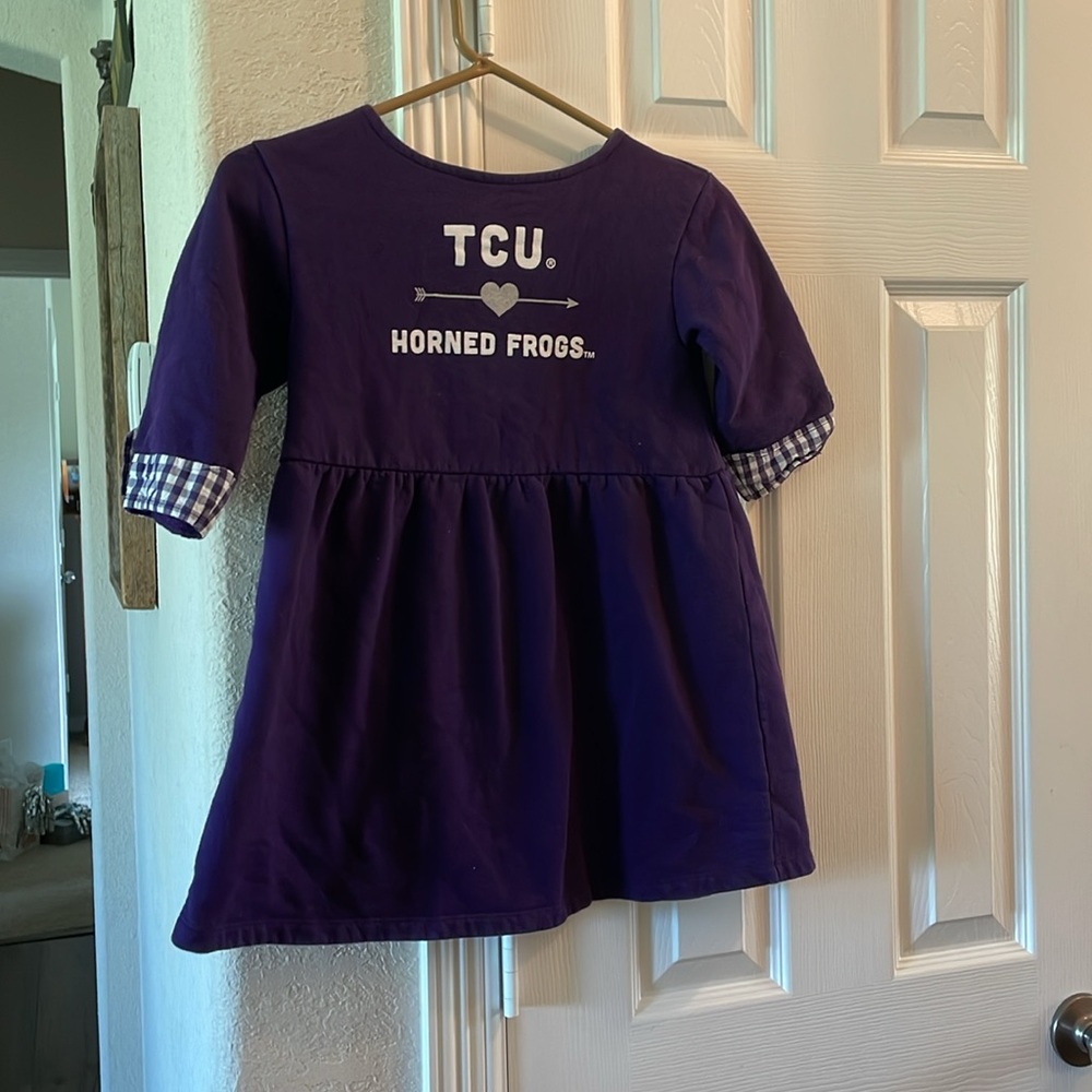 TCU Texas Christian University Purple Dress 7-8
